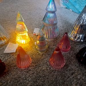 TARGET glass holiday Christmas tree decor set